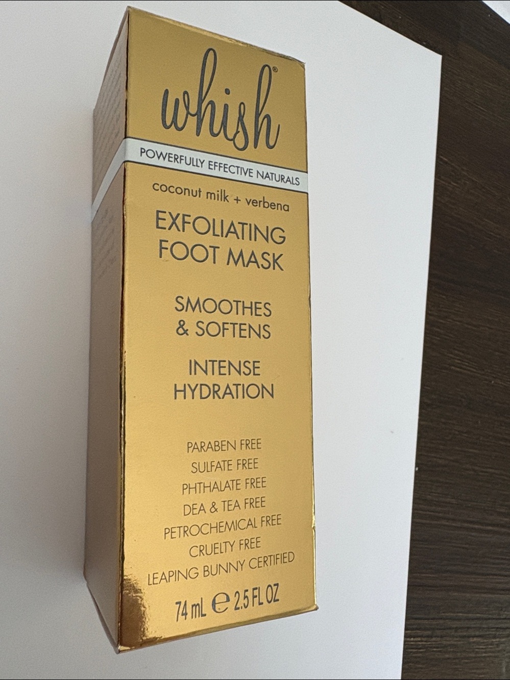 whish Gold Packaging Exfoliating Foot Mask